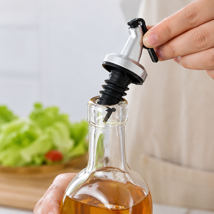 Set of 4 Glass Oil Dispenser Bottles