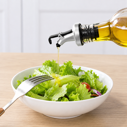 Set of 4 Glass Oil Dispenser Bottles